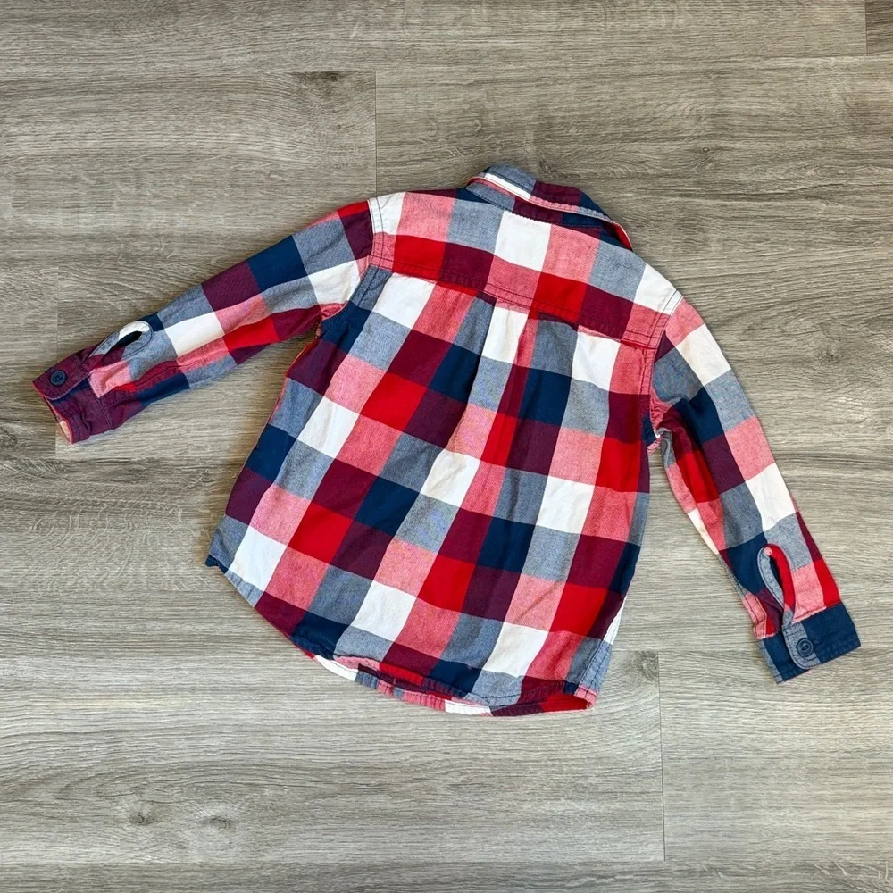 The Children's Place plaid long sleeve button down shirt